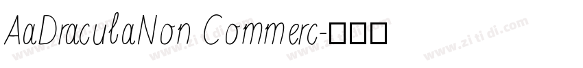 AaDraculaNon Commerc字体转换